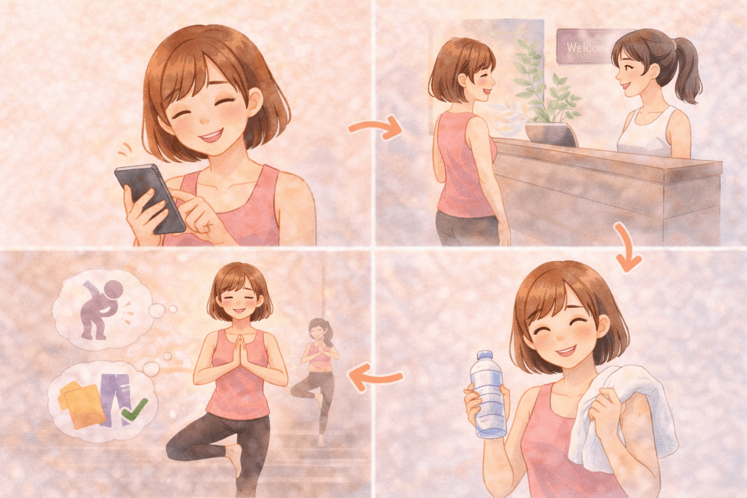 まずはホットヨガの手ぶら体験レッスンから始めよう！当日の流れと持ち物