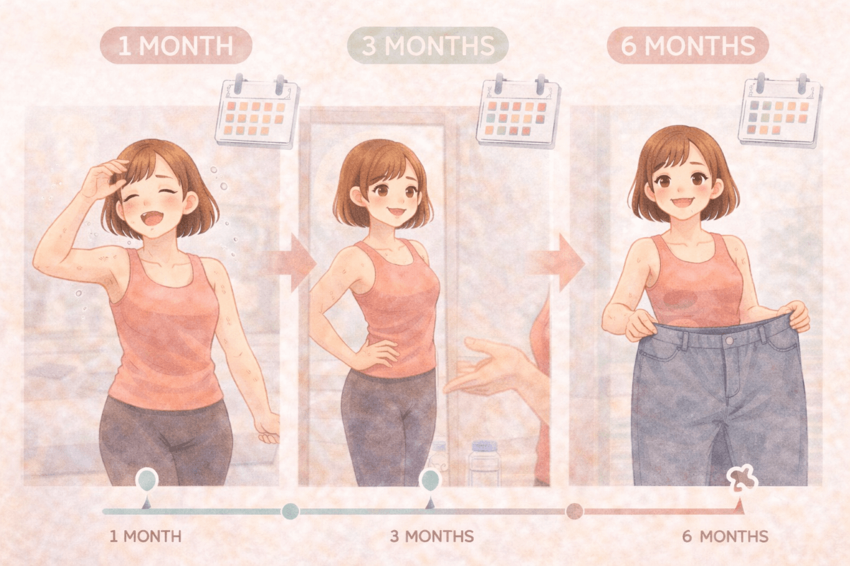 ホットヨガで効果が出るまでの期間と回数の目安