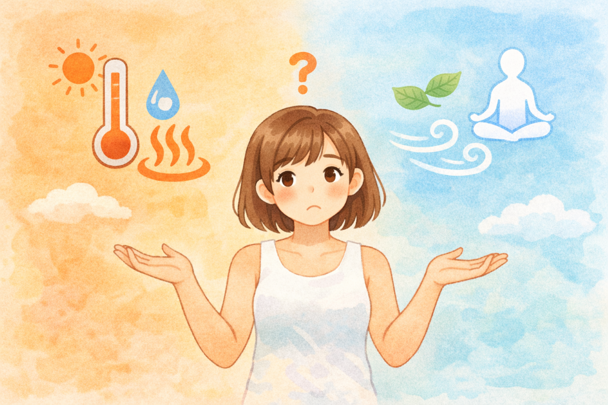 一目でわかる!ホットヨガと常温ヨガの違い