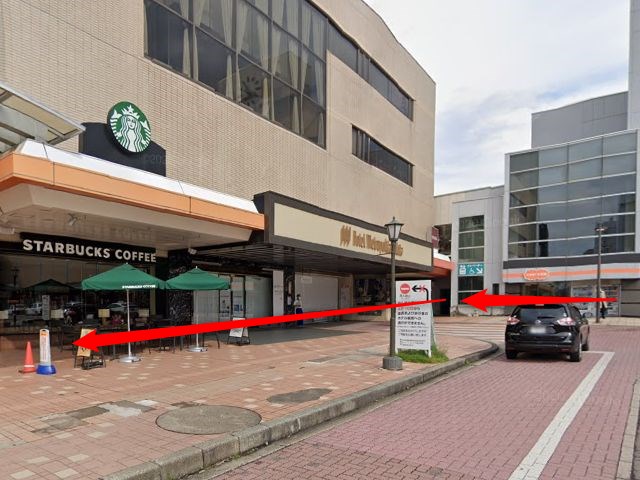 ホットヨガスタジオLAVA秋田オーパ店の行き方