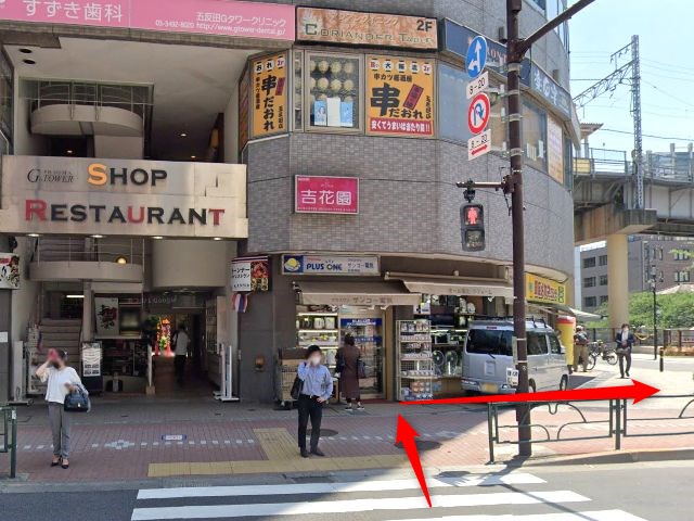 ホットヨガスタジオLAVA五反田店の行き方