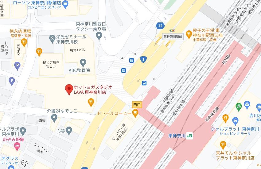 JR東神奈川駅の西口から徒歩1分のLAVA東神奈川店