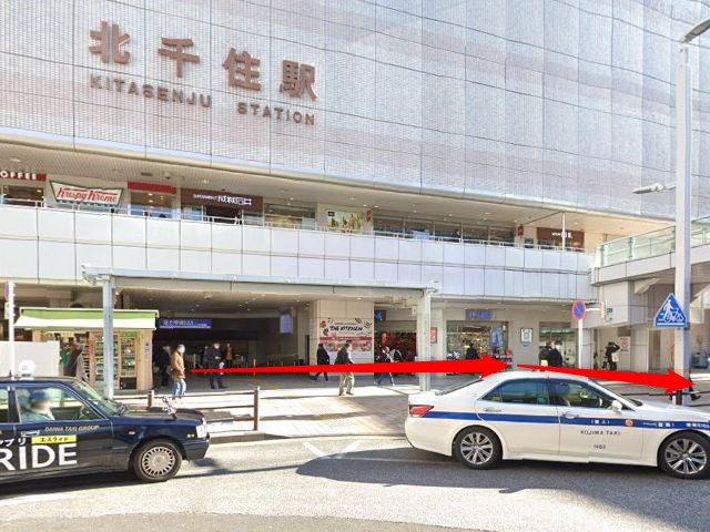 ホットヨガスタジオLAVA北千住店の行き方