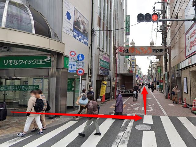 ホットヨガスタジオLAVA北千住店の行き方