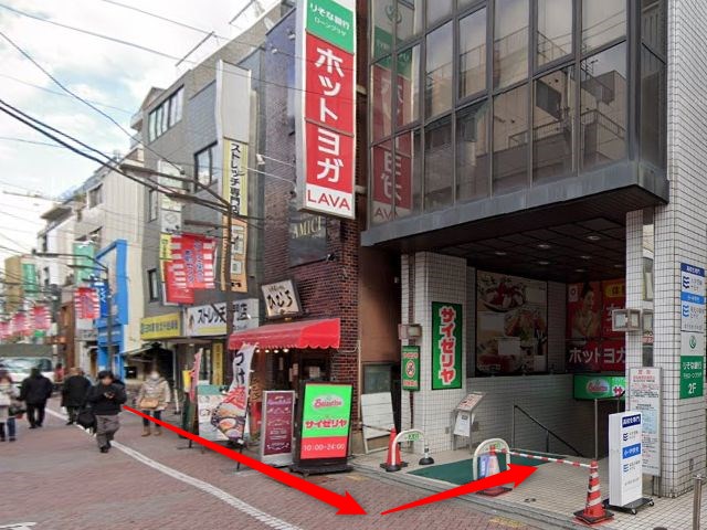 ホットヨガスタジオLAVA北千住店の行き方