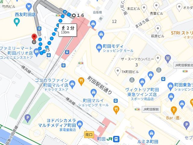 小田急線町田駅からLAVA町田店の行き方