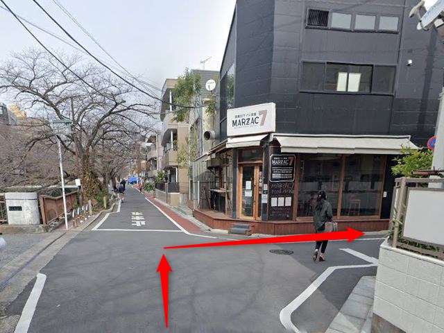 ホットヨガスタジオLAVA中目黒店の行き方