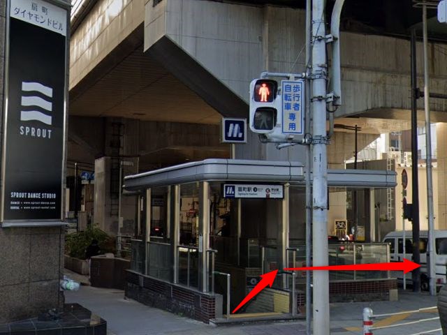 ホットヨガスタジオLAVA扇町店の行き方
