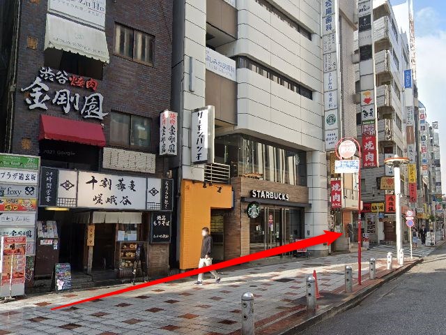 ホットヨガスタジオLAVA渋谷店の行き方
