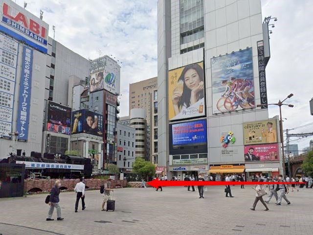 ホットヨガスタジオLAVA新橋店の行き方