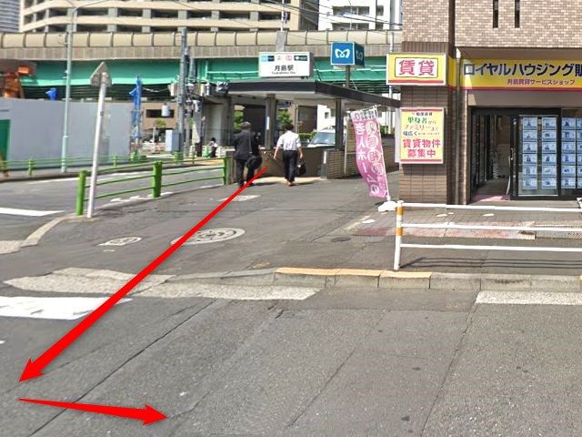 ホットヨガスタジオLAVA月島店の行き方