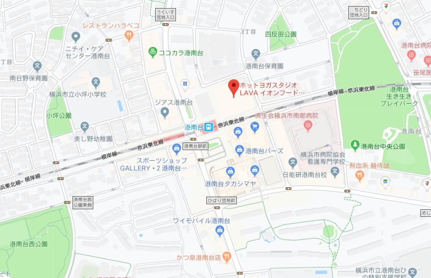 ホットヨガスタジオLAVAイオンフードスタイル港南台店地図