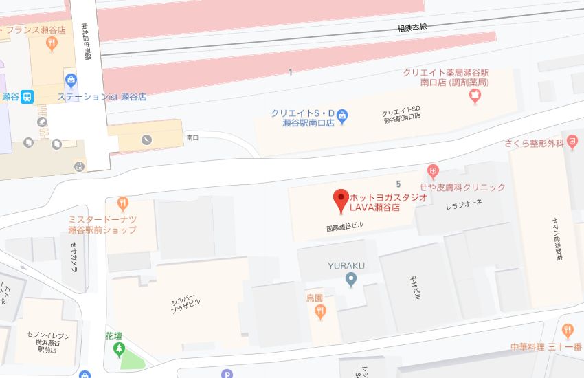 ホットヨガスタジオLAVA瀬谷店地図