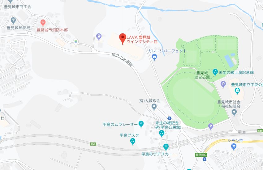 ホットヨガスタジオLAVA豊見城ウイングシティ店地図