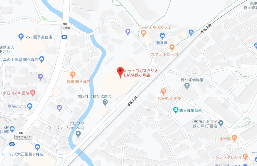 ホットヨガスタジオLAVA鶴ヶ峰店地図